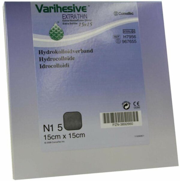 Varihesive Extra Dünn 15 X 15 cm Hydrokolloidverband 967655 5...