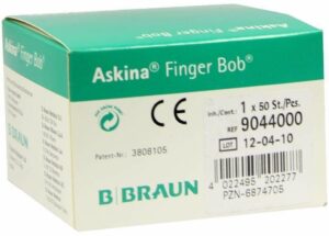 Askina Finger Bob Weiß 50 Verbände