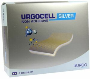 Urgocell Silver Non Adhesive Verband 6x6cm 10 Verbände