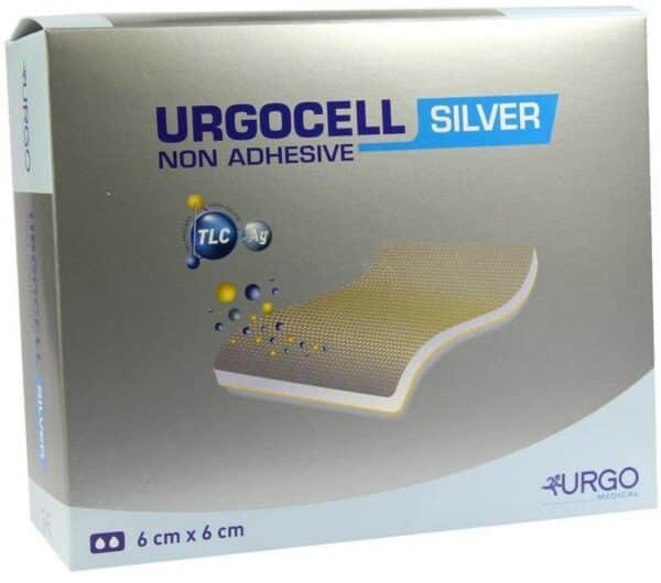 Urgocell Silver Non Adhesive Verband 6x6cm 10 Verbände