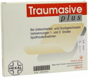 Traumasive Plus 10 X 10 cm Hydrokolloid Steril 5 Verbände