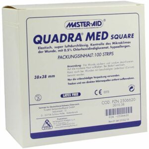 Quadra Med Square 38x38mm Strips Master Aid