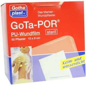 Gota Por Pu Wundfilm 10x6cm Steril Verband 50 Pflaster