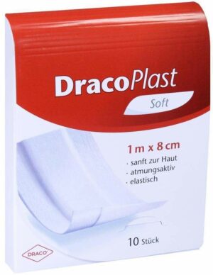 Dracoplast Soft Pflaster 1 M X 8 cm 10 Stück