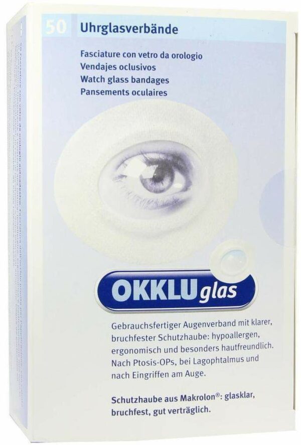 Okkluglas 50 Uhrglasverbände