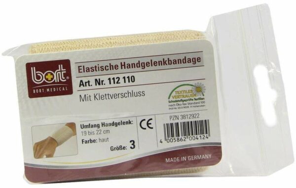 Bort Handgelenkbandage Gr.3 Haut Mit Klettverschluss 1 Stück