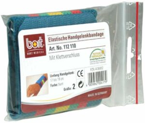 Bort Handgelenkbandage Gr.2 Bunt Mit Klettverschluss