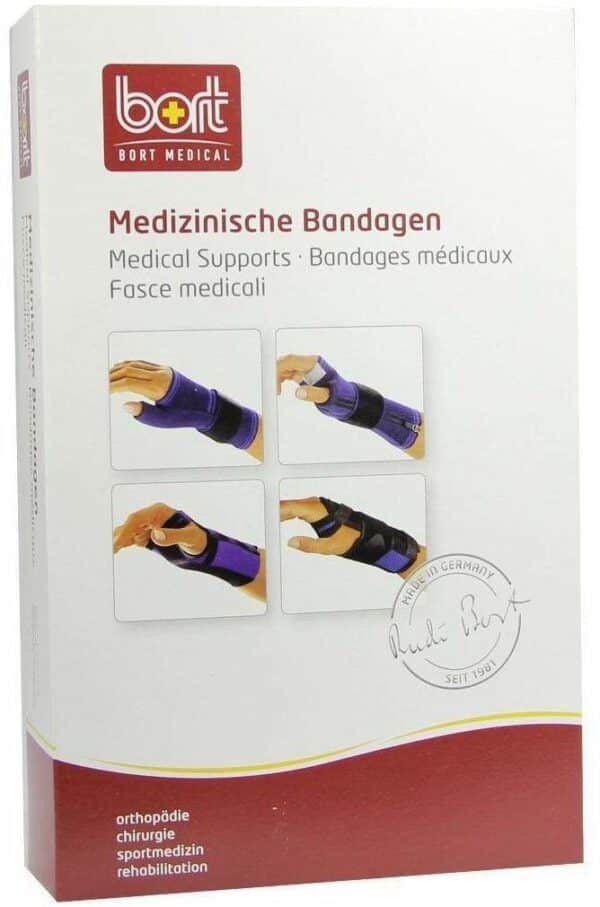 Bort Handgelenkstütze Mit Daumenaussparung  Medium Blau