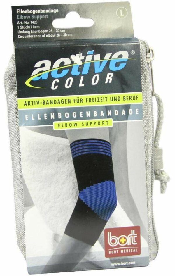 Bort Activecolor Ellenbogenbandage L Schwarz 1 Bandage