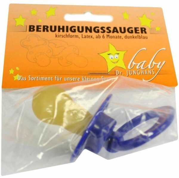 Beruhigungssauger Kirschförmig Latex Ab 6 Monate Dunkelblau 1...