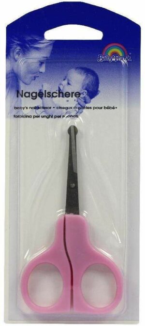 Babyschere Gebogen Rosa Bf 9 cm