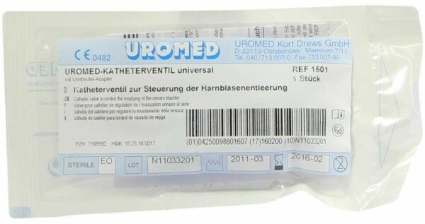 Uromed Katheterventil Mit Adapter Für Beutel1501