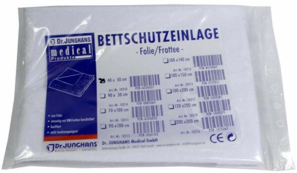 Bettschutzeinlage 40x50cm Folie Frottee