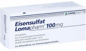 Eisensulfat Lomapharm 100 mg 50 Filmtabletten