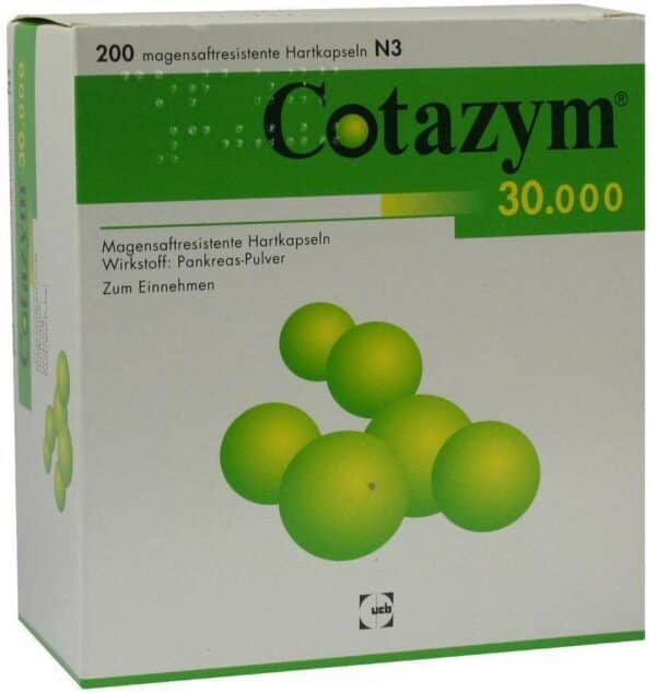 Cotazym 30.000 Pellets 200 Magensaftresistente Kapseln