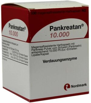 Pankreatan 10.000 100 Magensaftresistente Kapseln