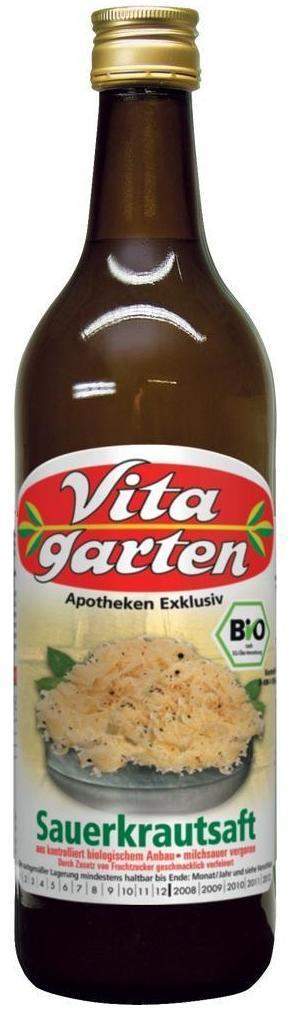 Vitagarten Sauerkrautsaft Biologisch