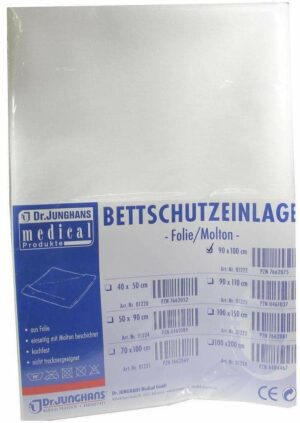 Bettschutzeinlage 90x100cm Folie Molton