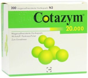 Cotazym 20.000 Pellets 200 Magensaftresistente Kapseln