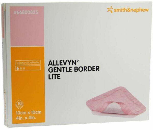 Allevyn Gentle Border Lite 10x10cm Verband