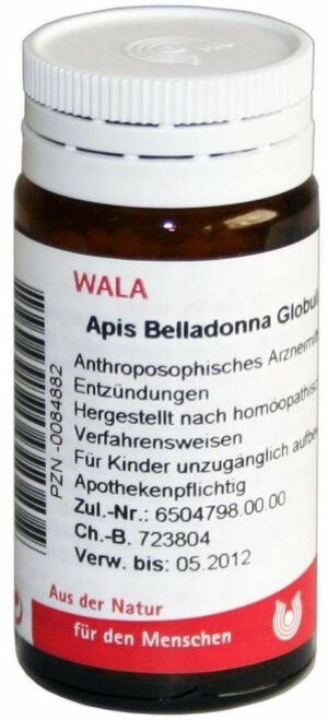 Apis Belladonna Globuli Velati 20 G Globuli