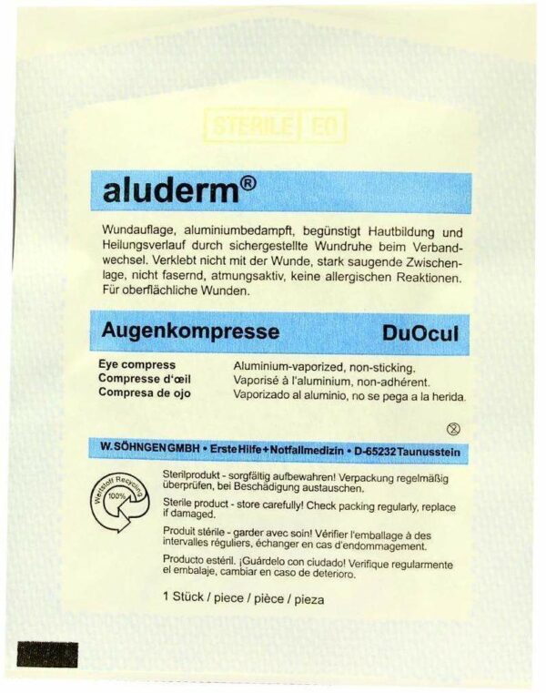 Aluderm Augenkompresse Duocul Steril