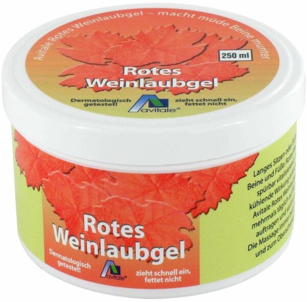 Rotes Weinlaub 250 ml Gel