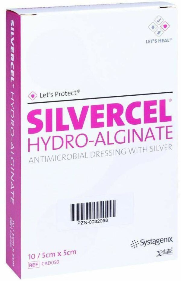 Silvercel Hydroalginat Verband 5x5cm