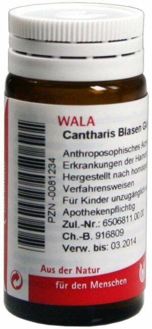 Wala Cantharis Blasen Globuli Velati 20 G