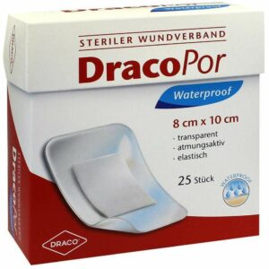 Dracopor Waterproof Wundverband Steril 8 X 10 cm 25 Verbände