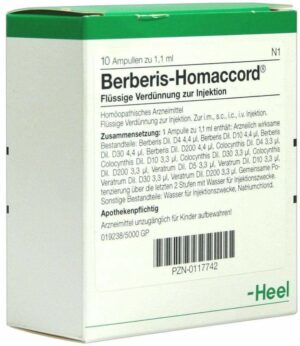 Berberis Homaccord 10 Ampullen