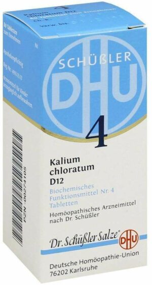 Biochemie Dhu 4 Kalium Chloratum D12 80 Tabletten
