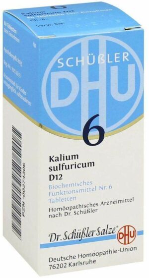Biochemie Dhu 6 Kalium Sulfuricum D12 Tabletten 80 Tabletten