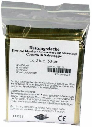 Rettungsdecke Kfz Gold