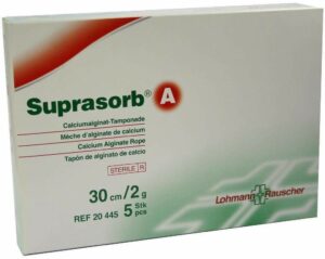 Suprasorb A Calciumalginat-Tamponade 30cm 2g 5 Stück