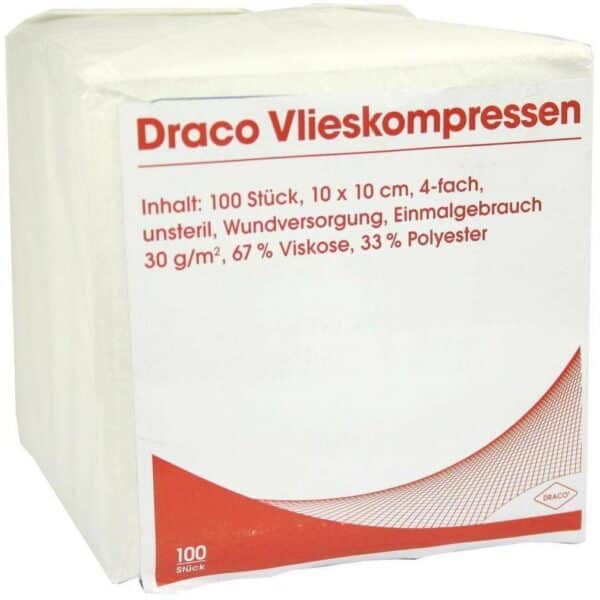 Vliesstoff Kompresse 10x10cm 4fach Unsteril