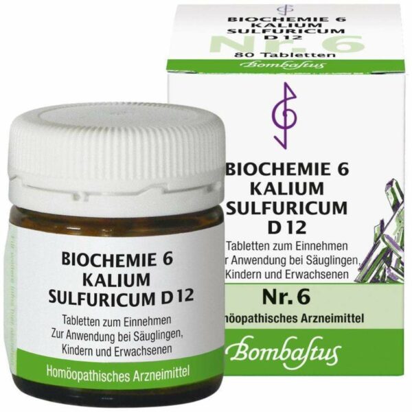 Biochemie 6 Kalium Sulfuricum D 12 80 Tabletten