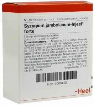 Syzygium Jambolanum Injeel Forte 10 Ampullen