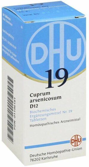 Biochemie Dhu 19 Cuprum Arsenicosum D12 80 Tabletten