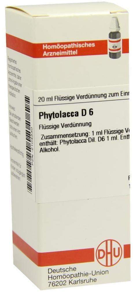 Dhu Phytolacca D6 20 ml Dilution