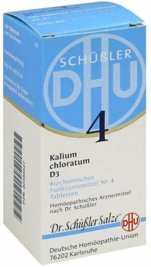 Biochemie Dhu 4 Kalium Chloratum D3 200 Tabletten