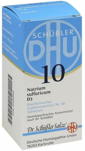 Biochemie Dhu 10 Natrium Sulfuricum D3 Tabletten 200 Tabletten