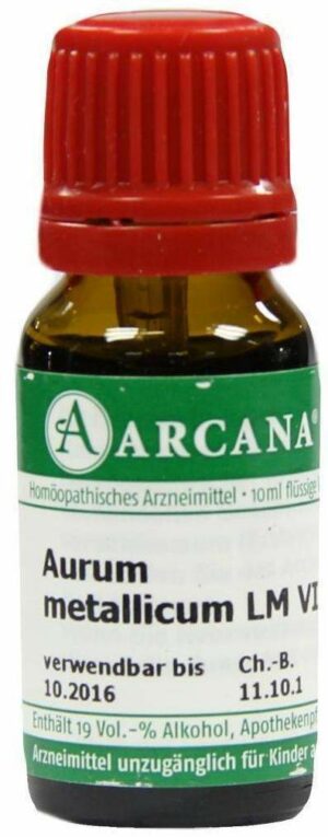 Aurum Metallicum Lm 6 Dilution 10 ml