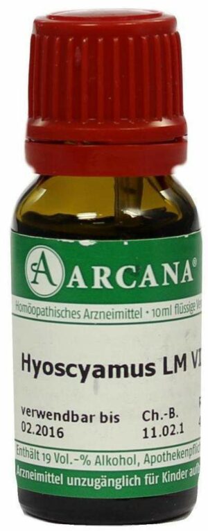 Hyoscyamus Lm 6 Dilution 10 ml