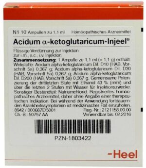 Acidum Alpha Ketoglutaricum Injeel 1