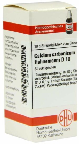 Calcium Carbonicum D 10 Globuli Hahnemanni