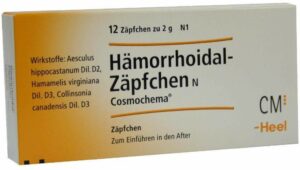 Hämorrhoidal Zäpfchen N Cosmochema 12 Stück