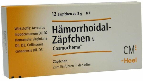 Hämorrhoidal Zäpfchen N Cosmochema 12 Stück