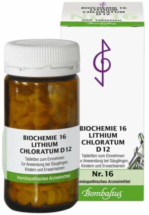 Biochemie 16 Lithium Chloratum D 12 Tabletten 200 Stück