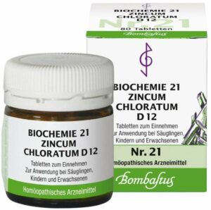Bombastus Biochemie 21 Zincum Chloratum D 12 80 Tabletten